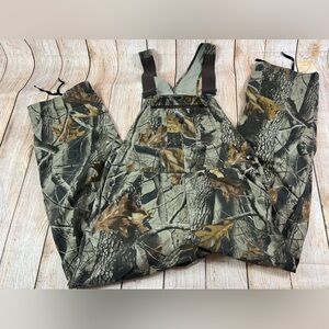 Mens Redhead Hunting Hiking Bibs Overalls Realtree Hardwoods Camo Size Medium